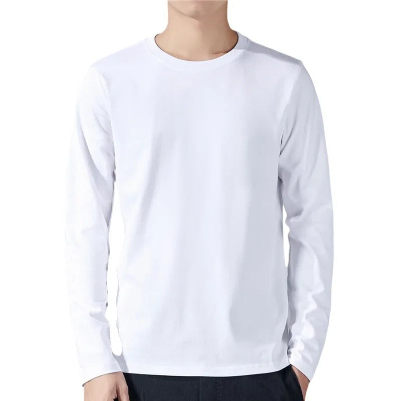 Heren Lange Mouw Shirt - Wit